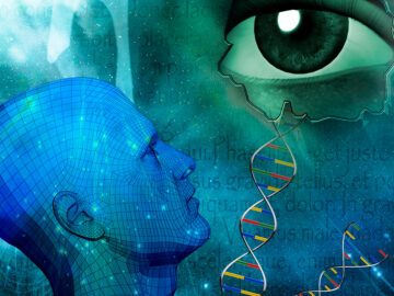 Illustration af øje og DNA
