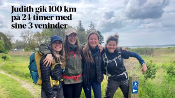 Judith gik 100 km på 24 timer med sine 3 veninder