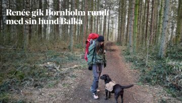 Renée gik Bornholm rundt med sin hund Balka
